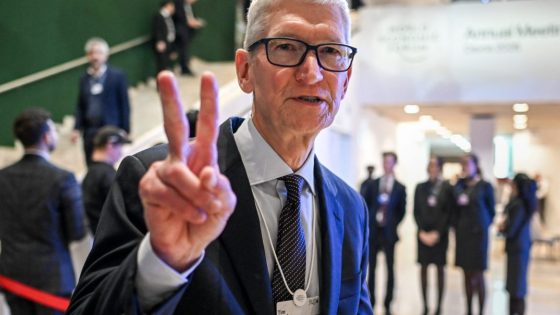 Apple CEO Tim Cook — Image credit: Apple CEO Tim Cook is stepping down, and hardware boss John Ternus will be new CEO | Fortune / Alexei Oreskovic