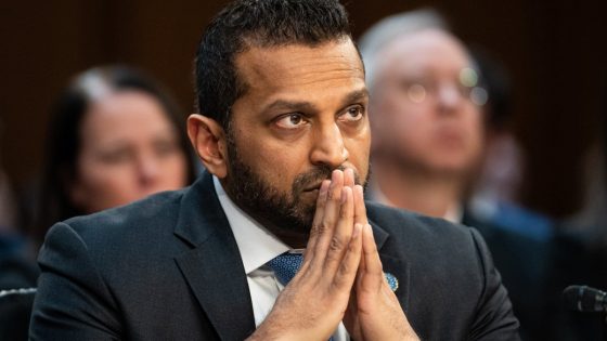 Image credit: Kash Patel sues The Atlantic over alleging excessive drinking – NBC Chicago