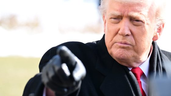 President of the United States Donald J. Trump speaks to reporters prior to departing The White House in Washington, DC, United States on January 27, 2026. — Image credit: The Daily Beast