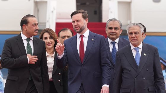 US vice president JD Vance arrives in Pakistan for talks with Iranian officials in Islamabad on April 11th. Photograph: Jacquelyn Martin/AFP via Getty Images — Image credit: Reuters