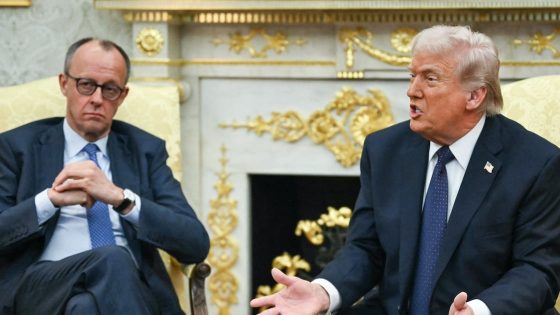 German chancellor Friedrich Merz and US president Donald Trump at the White House in March. Photograph: Andrew Caballero-Reynolds/AFP via Getty Images — Image credit: The Irish Times