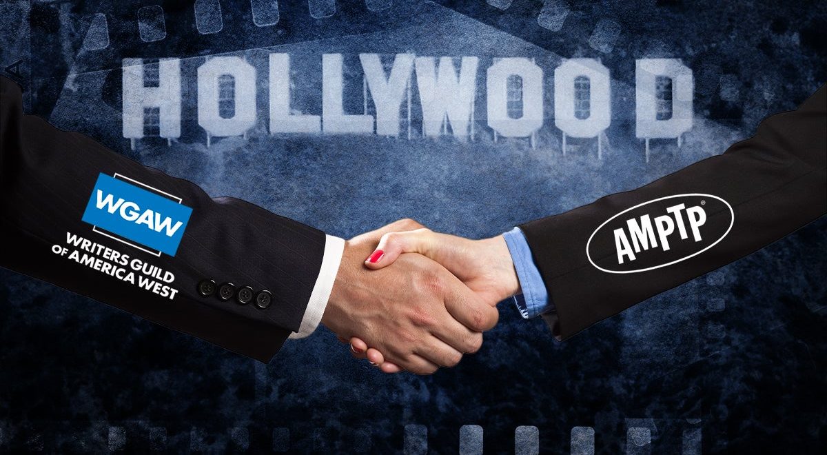 Image credit: WGA, AMPTP Make Tentative Deal Official / Jeremy Fuster