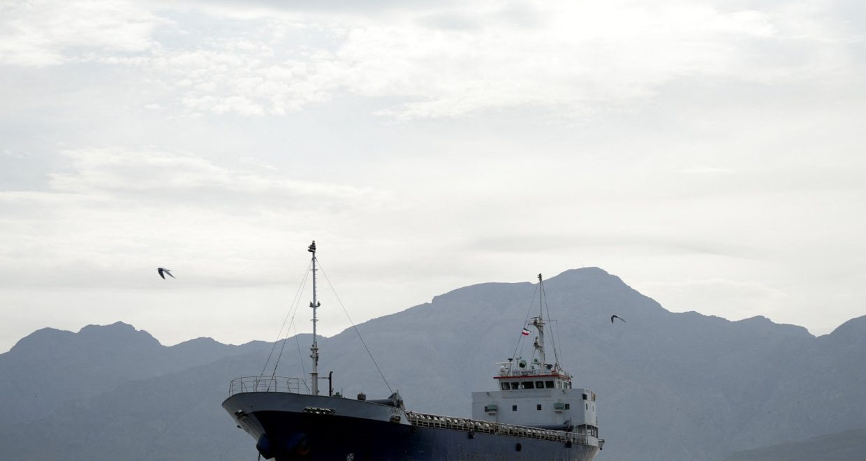 Commercial Ships Navigate Strait of Hormuz Amid U.S. Blockade of Iranian Ports