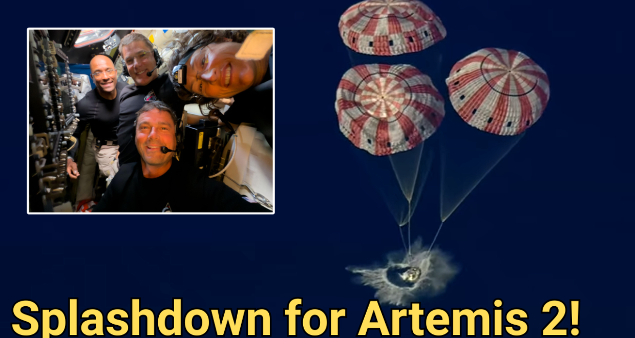 Splashdown for Artemis 2 lead art — Image credit: Space.com / https://www.space.com/author/mike-wall