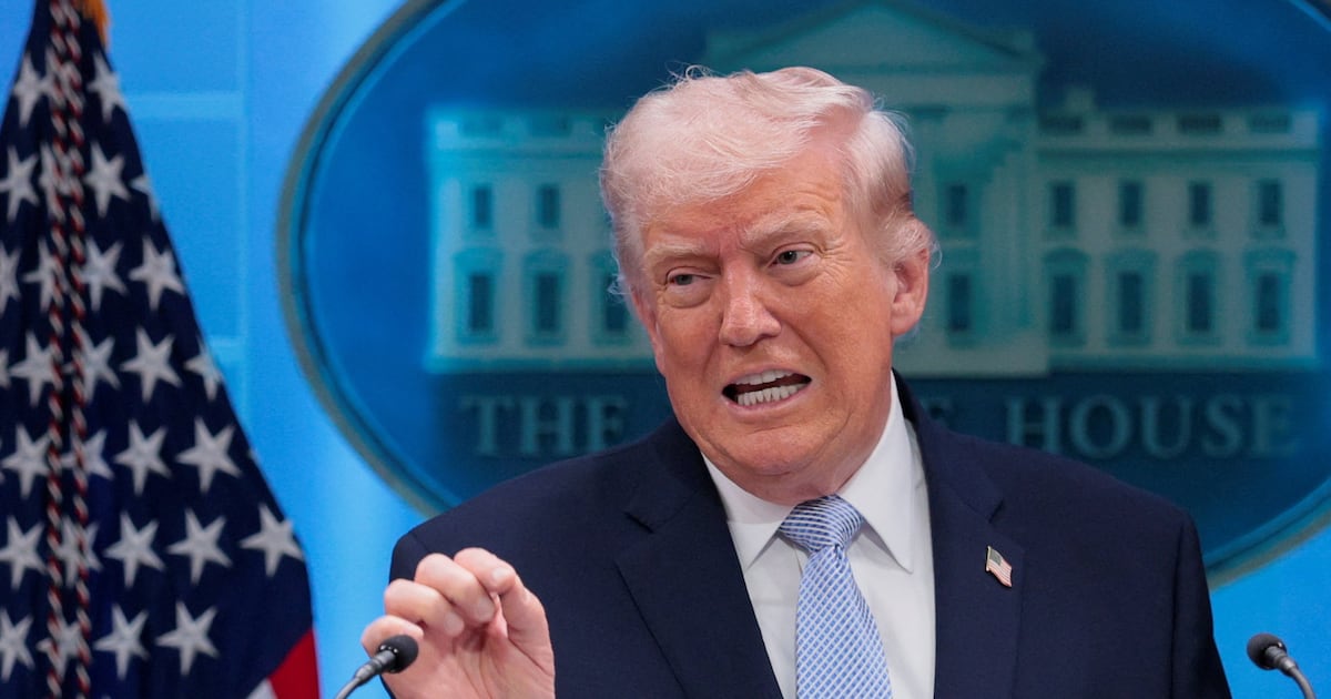 Trump — Image credit: Iran Crows That Trump's TACO Shows Who's Really in Charge