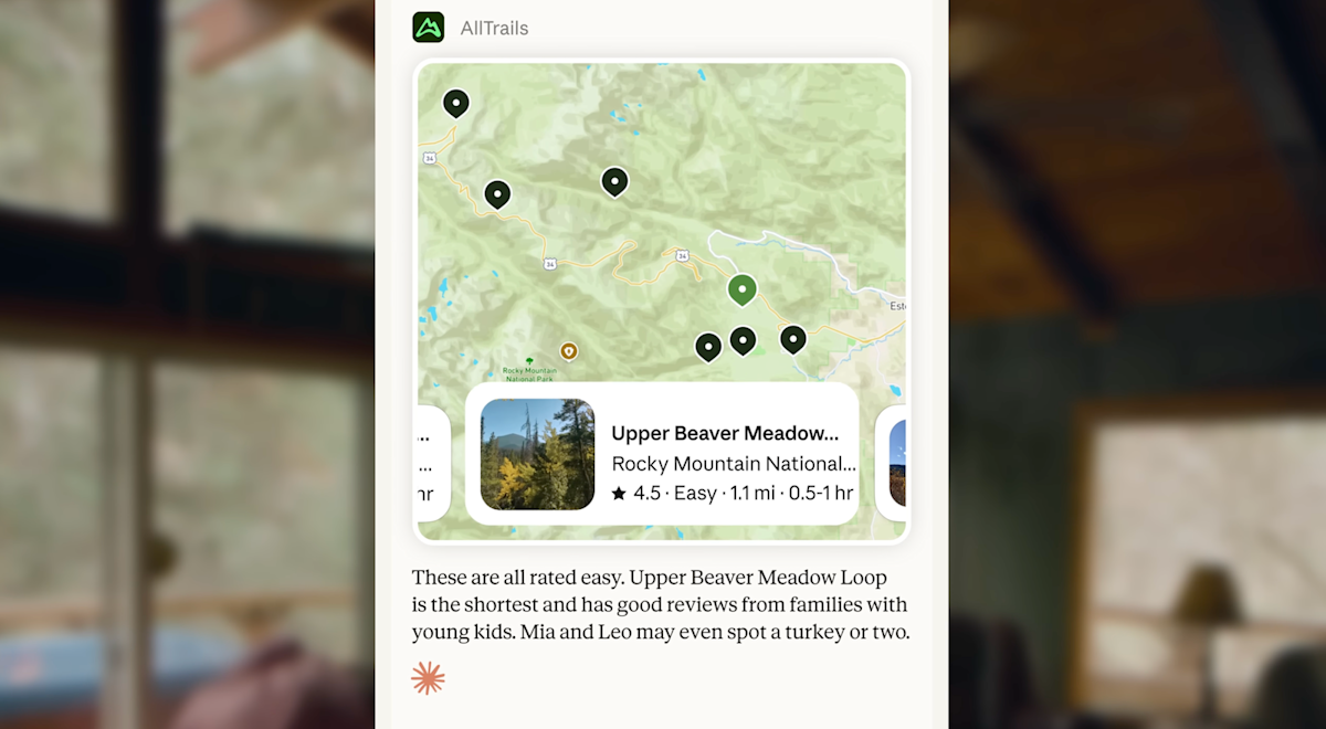 Image credit: Claude can now connect to lifestyle apps like Spotify, Instacart and AllTrails